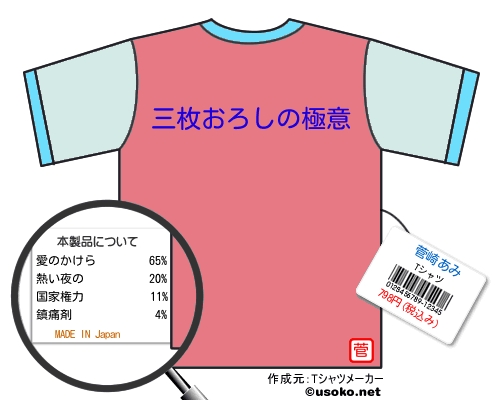 菅崎あみのＴシャツメーカー結果