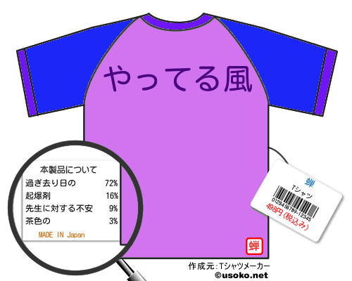 蝉のＴシャツメーカー結果