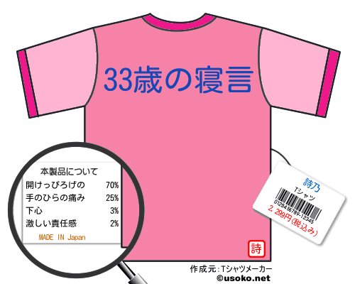 詩乃のＴシャツメーカー結果