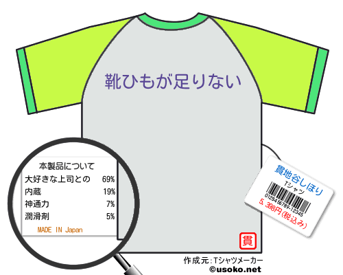 貫地谷しほりのＴシャツメーカー結果