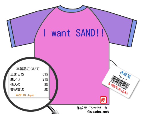 赤坂晃のＴシャツメーカー結果