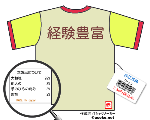 赤江珠緒のＴシャツメーカー結果
