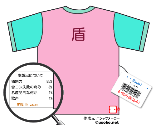 ��@supi��のＴシャツメーカー結果