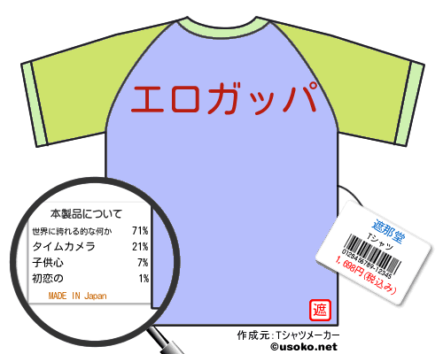 遮那堂のＴシャツメーカー結果