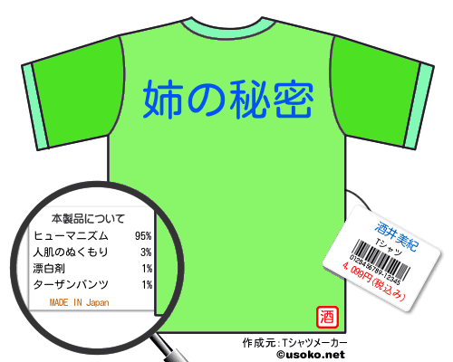 酒井美紀のＴシャツメーカー結果