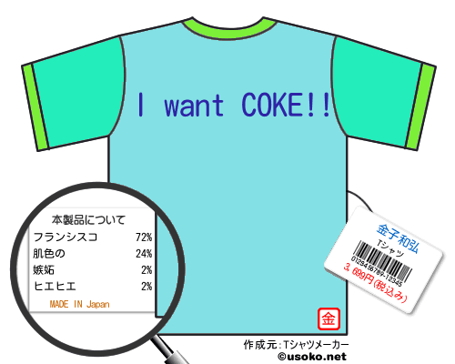金子和弘のＴシャツメーカー結果
