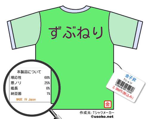金子昇のＴシャツメーカー結果