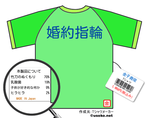 金子貴俊のＴシャツメーカー結果