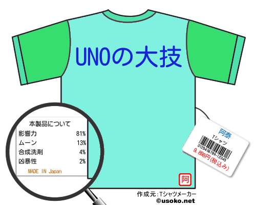 阿泰のＴシャツメーカー結果