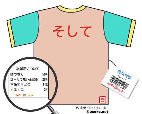 雪見大福のＴシャツメーカー結果