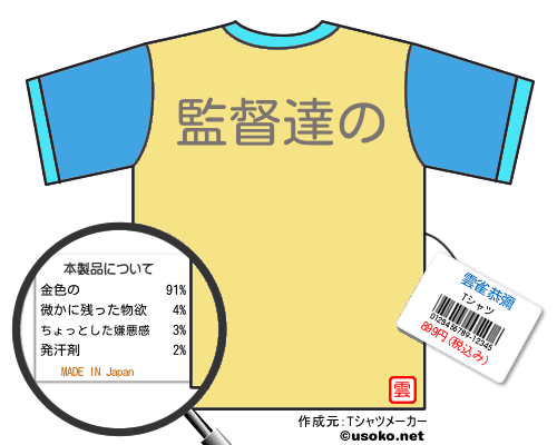 雲雀恭彌のＴシャツメーカー結果