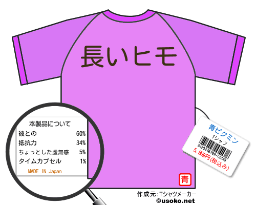 青ピクミンのＴシャツメーカー結果