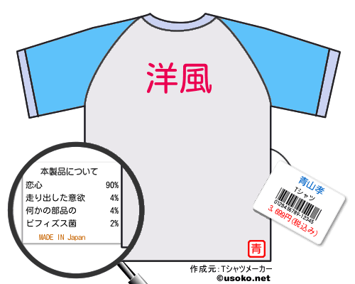 青山孝のＴシャツメーカー結果