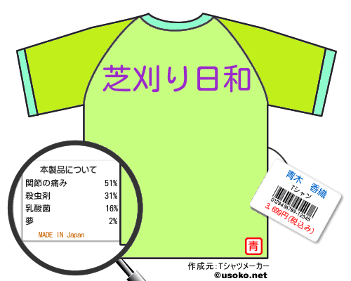 青木　香織のＴシャツメーカー結果