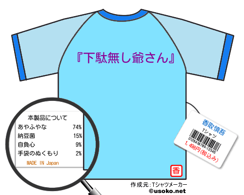 香取慎吾のＴシャツメーカー結果
