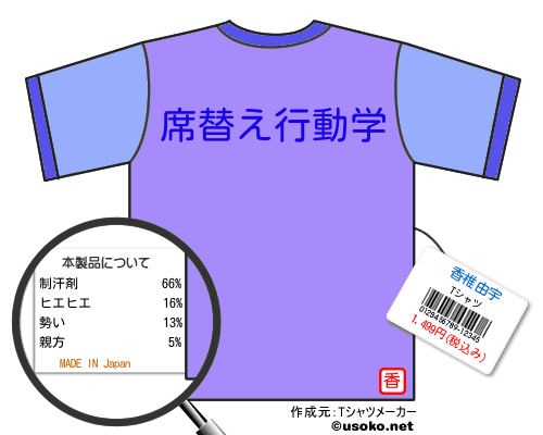 香椎由宇のＴシャツメーカー結果