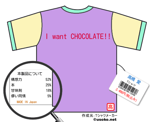 高橋 愛のＴシャツメーカー結果