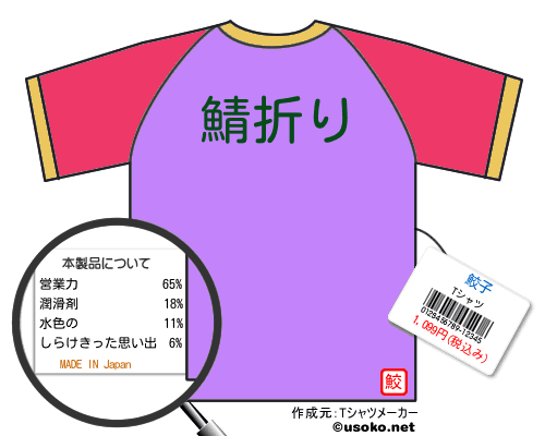 鮫子のＴシャツメーカー結果