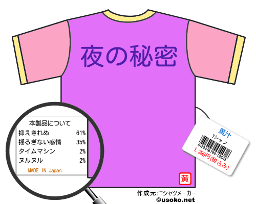 黄汁のＴシャツメーカー結果