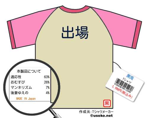 黒兎のＴシャツメーカー結果