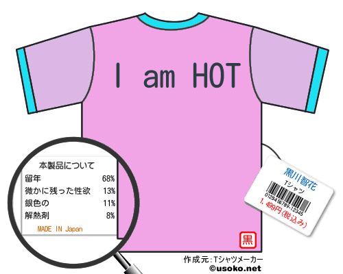 黒川智花のＴシャツメーカー結果