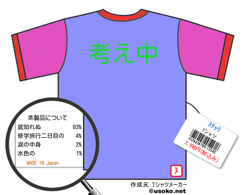 ﾇﾁｬﾘのＴシャツメーカー結果