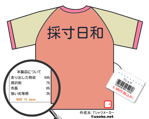 ���˥����।のＴシャツメーカー結果