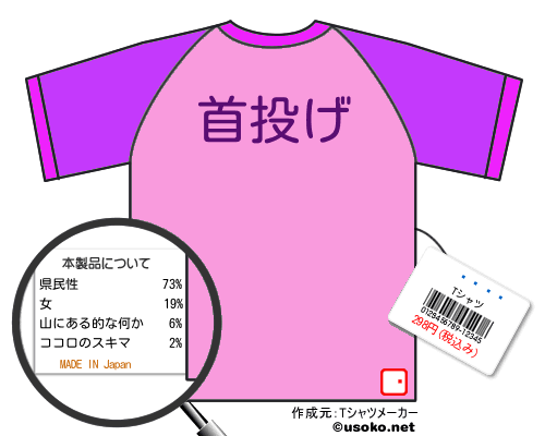 ����のＴシャツメーカー結果