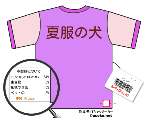 ���のＴシャツメーカー結果