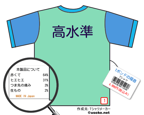 1ポンドの福音のＴシャツメーカー結果