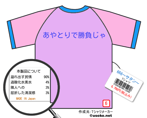 666〜サタン〜のＴシャツメーカー結果