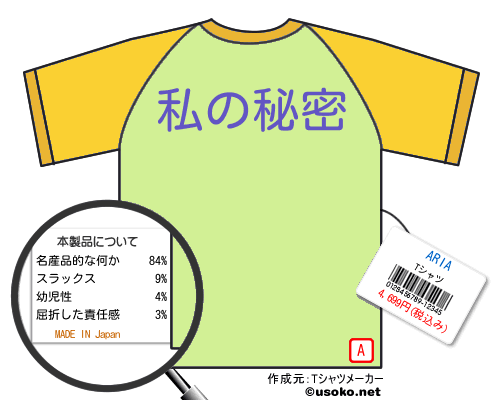 ARIAのＴシャツメーカー結果