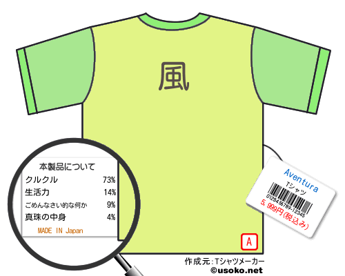 AventuraのＴシャツメーカー結果