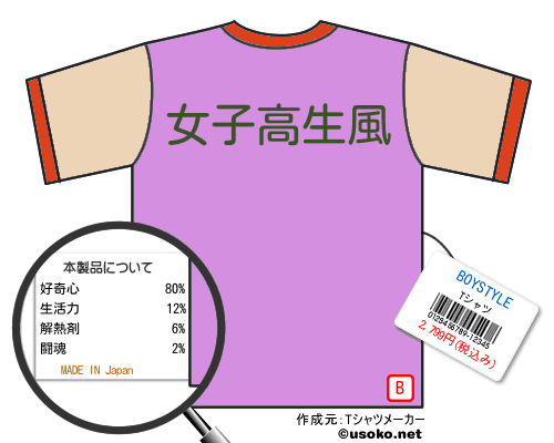 BOYSTYLEのＴシャツメーカー結果