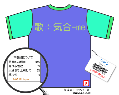 DearSのＴシャツメーカー結果