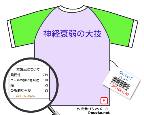 EkitaiTのＴシャツメーカー結果