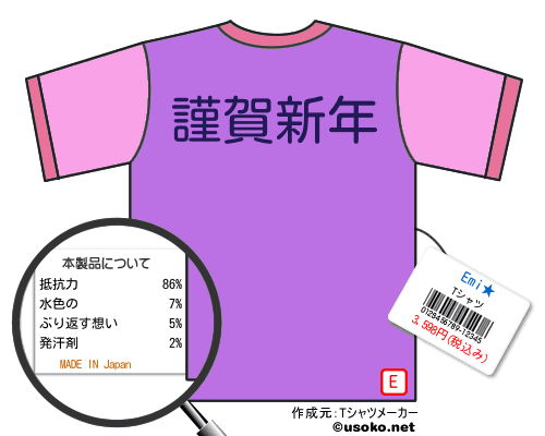 Emi★のＴシャツメーカー結果