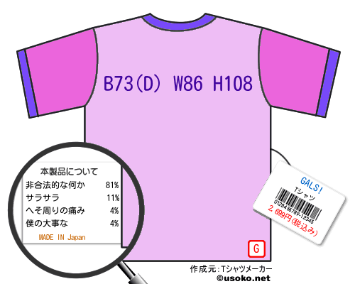 GALS!のＴシャツメーカー結果