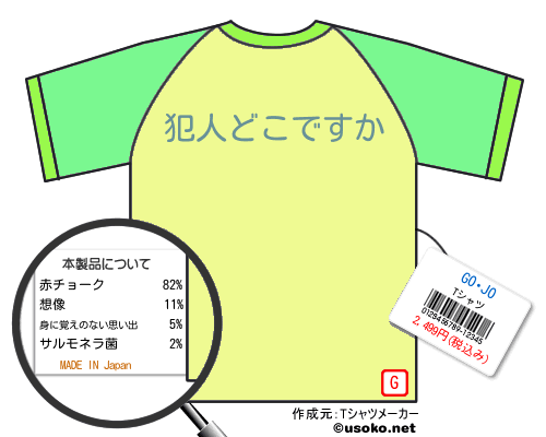 GO･JOのＴシャツメーカー結果