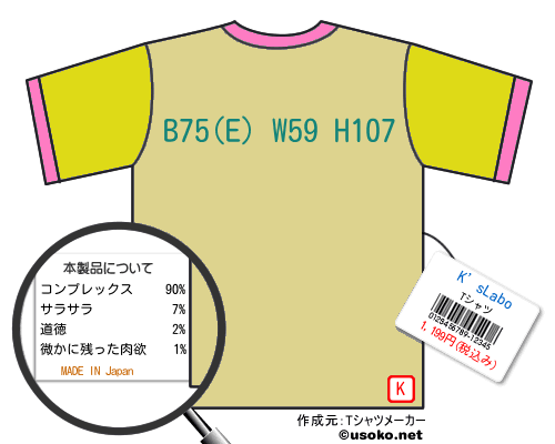 K’sLaboのＴシャツメーカー結果