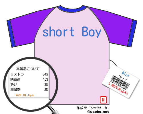 Miz*のＴシャツメーカー結果
