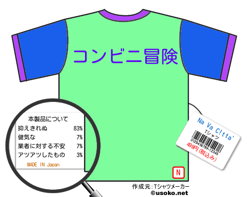 Na Va C!tta’のＴシャツメーカー結果
