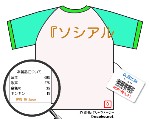 OL進化論のＴシャツメーカー結果