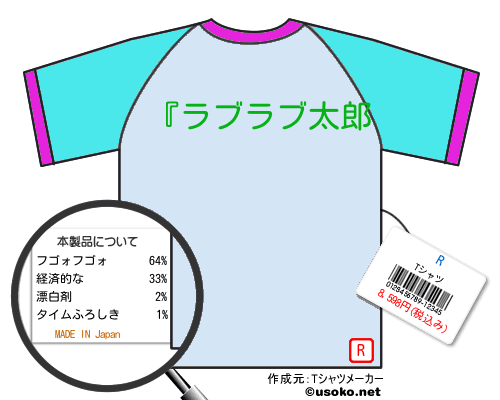 RのＴシャツメーカー結果