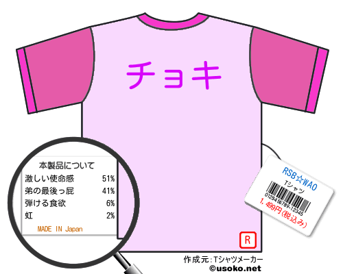 RSB☆WAOのＴシャツメーカー結果