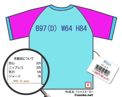 RYUJIのＴシャツメーカー結果