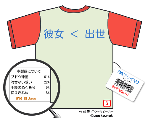 SNKプレイモアのＴシャツメーカー結果