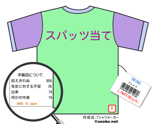 TWINSのＴシャツメーカー結果