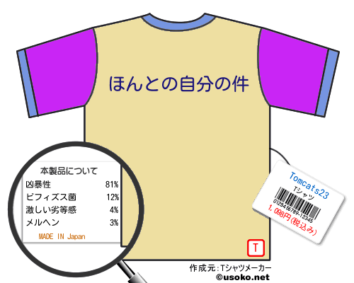 Tomcats23のＴシャツメーカー結果