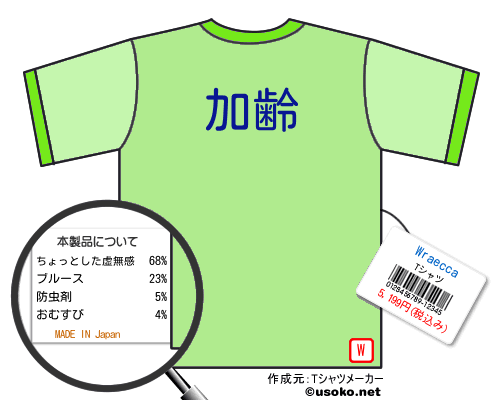 WraeccaのＴシャツメーカー結果